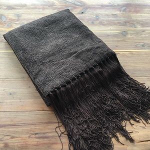 Chocolate Brown “Dark Roast” Color Chenille Throw